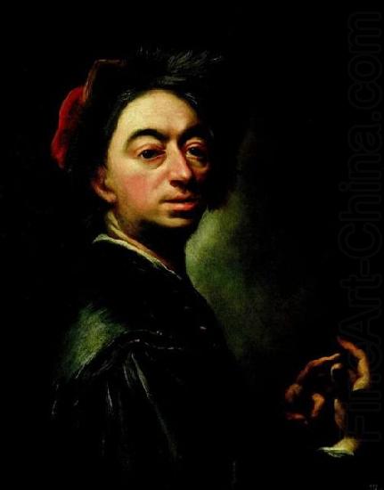 Peter Johannes Brandl Self portrait oil painting picture
